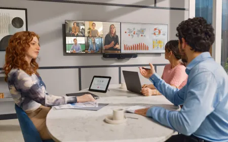 HP displays its AI collaboration framework at InfoComm 2026 to streamline distributed team workflows.