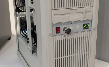 SilverStone booth at Computex 2026 displaying retro-inspired chassis, enterprise servers, and storage solutions.