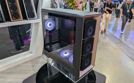 The Formula V Line Air Power G10 chassis features adjustable intake brackets at Computex 2026.