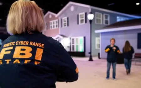 Personnel practice ransomware response in a replica town designed to simulate modern cyberattacks.