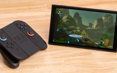 The Nintendo Switch 2 console features a user-replaceable battery compartment for the European market.