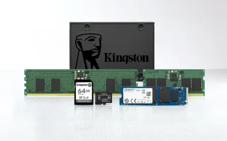 Kingston Technology features industrial memory modules and embedded storage drives for edge computing applications.