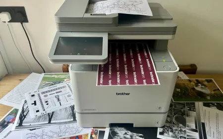 Brother MFC-L8970CDW compact color laser printer with control panel