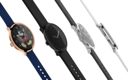 Pebble Round 2 smartwatch on a charging dock