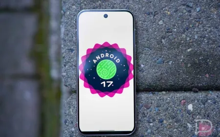 Android 17 displays animated selfie reactions within the front camera interface.