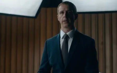 Jeremy Strong portraying Mark Zuckerberg in a scene from the first full trailer for The Social Reckoning