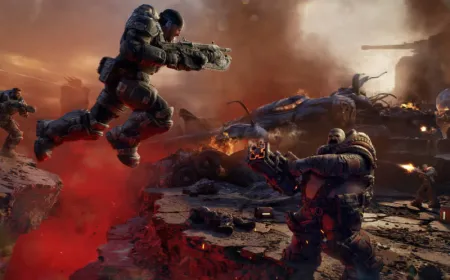 Gears of War: E-Day PC system requirements highlighting a 130GB SSD demand and October 6, 2026 launch.
