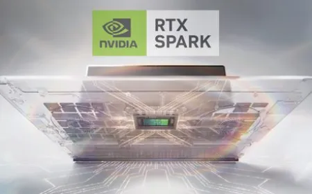 The Nvidia RTX Spark processor chip is shown alongside a development roadmap for the N2X and N3X series.