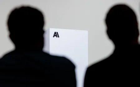 Digital graphic illustrating artificial intelligence regulation and government policy