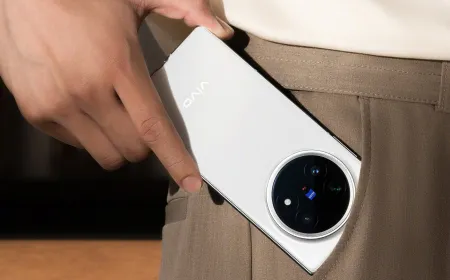Early Vivo X Fold 6 camera module samples showing foldable imaging technology development.