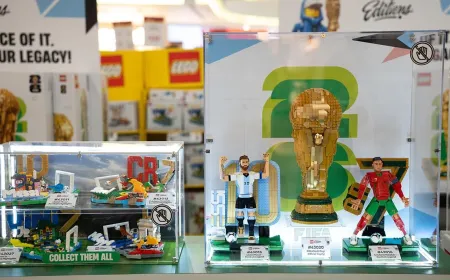 LEGO Football Fest Singapore display featuring themed construction sets and interactive promotional activities.