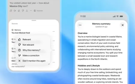 The updated ChatGPT interface displays enhanced memory architecture settings for improved context retention.