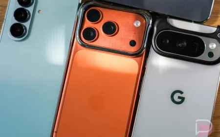 A smartphone displays Verizon, AT&T, and T-Mobile carrier logos.