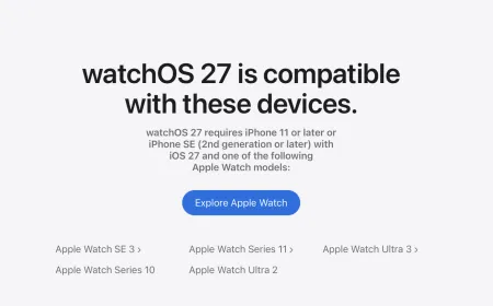 Apple Watch models ending software support due to advanced AI hardware requirements.