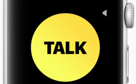 The Apple Watch interface displays the removal of the Walkie-Talkie app in the watchOS 27 beta update.