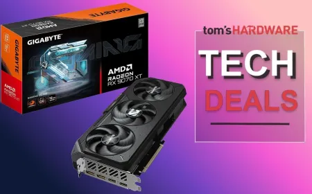 The AMD Radeon RX 9070 XT graphics card shows recent retail pricing and market trends.
