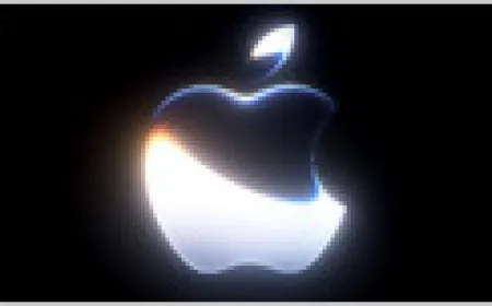 The Apple WWDC 2026 keynote stage displays the All Systems Glow theme.