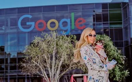 Paris Hilton demonstrates Google Gemini generating a custom Android application through natural language prompts.