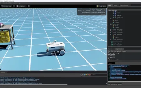 Diagram showing physical AI simulation pipelines for training autonomous vehicles and robotic vision models.