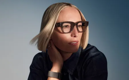Modified Meta Ray-Ban smart glasses display exposed circuitry and a bypassed camera indicator.
