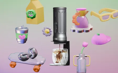 The Ikape Kapo K2 Pro portable espresso machine sits on a surface with its accessories.