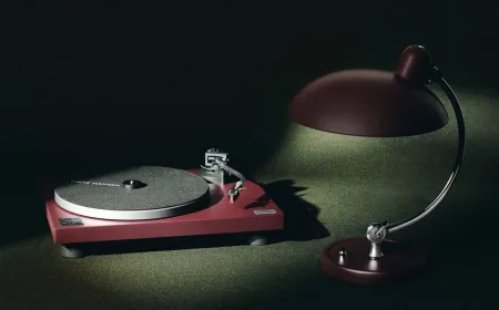 Technics and Fritz Hansen Unveil Oxblood Limited Edition Turntable and Lamp
