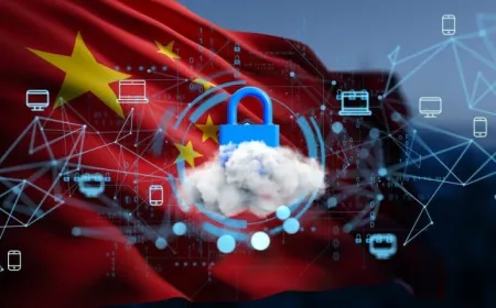A network diagram illustrates Chinese cyber operations and botnet infrastructure targeting AI datacenters.