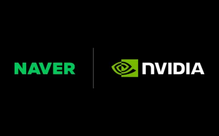 Server racks and cooling systems at the GAK Sejong data center supporting NAVER and NVIDIA AI infrastructure.