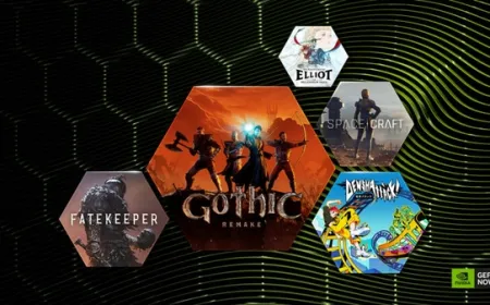 GeForce NOW platform interface displaying eighteen new cloud gaming titles arriving in June.