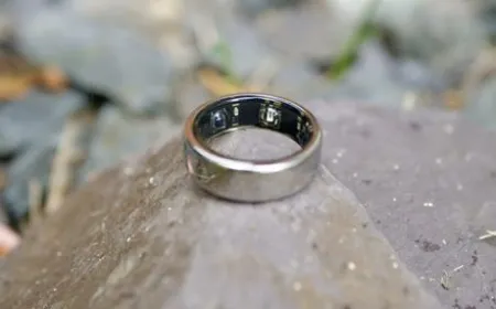 Oura Ring wearable device monitoring heart rate variability and sleep quality