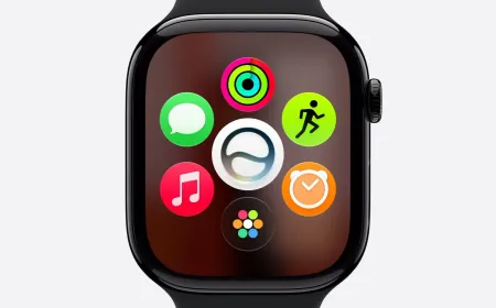 The Apple Watch displays the WatchOS 27 beta configuration profile setup screen.