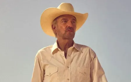 The graphic illustrates narrative connections between the Dutton Ranch and Landman television franchises.