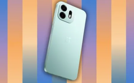 The OnePlus N6 smartphone is displayed during the official N Series launch event.