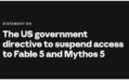 Anthropic announcement regarding the suspension of Fable 5 and Mythos 5 models due to US export controls