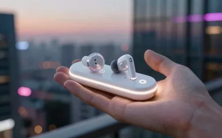 Modern wireless headphones demonstrate adaptive sound processing and ergonomic design for spatial audio.