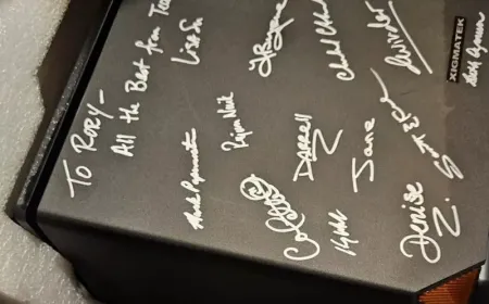 An unopened 2014 AMD desktop computer bearing executive signatures remained sealed in a basement for over ten years.