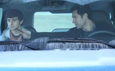 Three film stills depicting road trip drama, family dynamics, and atmospheric horror from Netflix releases.