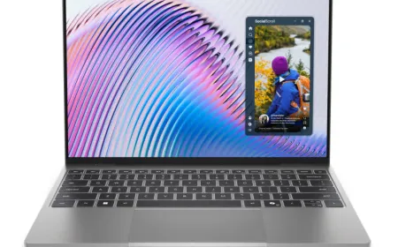 Dell XPS 13 laptop shown open on a desk