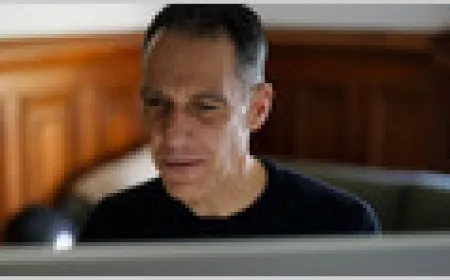 UC Berkeley professor Hany Farid sits at his desk while reviewing digital files for signs of AI manipulation.