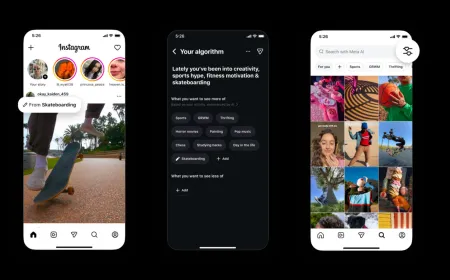 Instagram feed settings interface for managing algorithm personalization and interest-based content preferences.