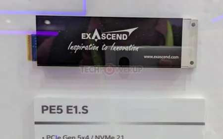 Exascend unveils NVMe 2.1 SSDs at Computex 2026.