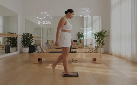 Smart scales and wearable apps track biometric data for GLP-1 patients to monitor body composition and symptoms.