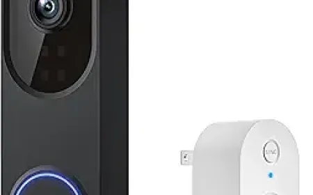 Group of modern AI smart home devices including a security camera and smart speaker.