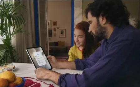 Smartphone screen displaying Apple parental control settings and age-based screen time recommendations