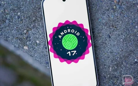 Android 17 Beta 4.1 update interface on a Pixel device.