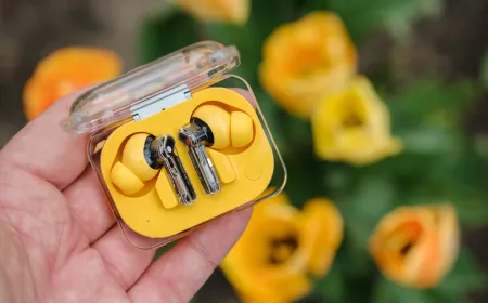 Nothing Ear (a) wireless earbuds and charging case