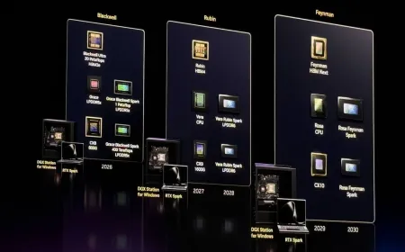 Nvidia RTX Spark roadmap showing Vera Rubin and Rosa Feynman architectures with AI accelerators for Windows on Arm
