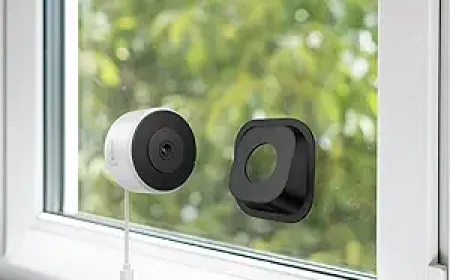 A smart home network dashboard displays interconnected devices and automation controls in a modern residence.
