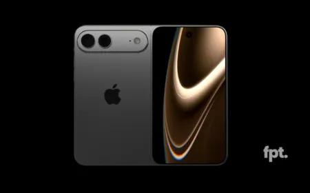 A technical diagram illustrates the liquid metal hinge mechanism inside an Apple foldable iPhone prototype.