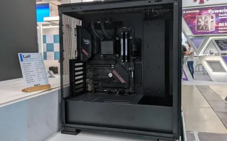 The Cryorig Lull silent PC case is shown at Computex 2026 with updated hose routing and a left side panel.